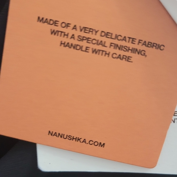 Nanushka Black Ruched Asymmetrical Wrap Top Size 10 Black (Runs Small 8) - Picture 7 of 9